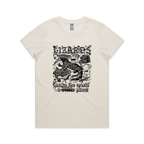 Lizards Tee by Lonely Kids Club. All clothing from our T-shirts to our shorts and hoodies are ethically made, and printed packed and shipped from Sydney.