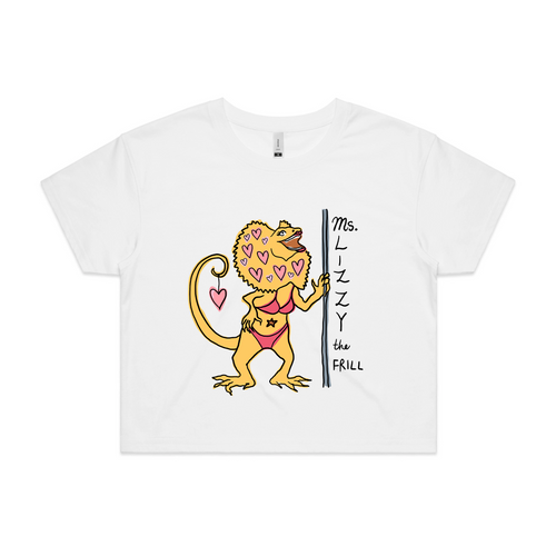 Lizzy The Frill Tee by Lonely Kids Club. All clothing from our T-shirts to our shorts and hoodies are ethically made, and printed packed and shipped from Sydney.