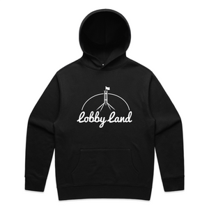 Lobbyland Hoodie by Lonely Kids Club. All clothing from our T-shirts to our shorts and hoodies are ethically made, and printed packed and shipped from Sydney.