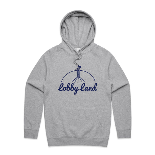 Lobbyland Hoodie by Lonely Kids Club. All clothing from our T-shirts to our shorts and hoodies are ethically made, and printed packed and shipped from Sydney.