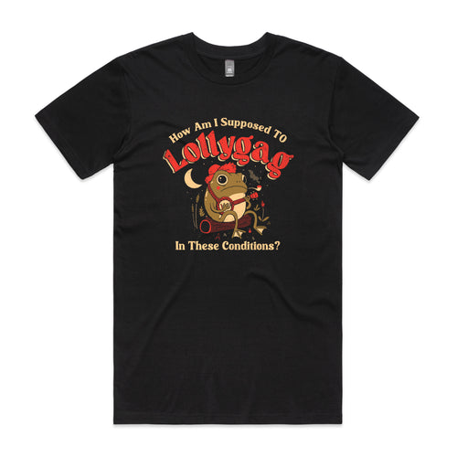 Lollygag Tee by Lonely Kids Club. All clothing from our T-shirts to our shorts and hoodies are ethically made, and printed packed and shipped from Sydney.