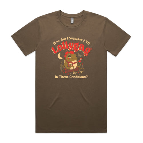 Lollygag Tee by Lonely Kids Club. All clothing from our T-shirts to our shorts and hoodies are ethically made, and printed packed and shipped from Sydney.