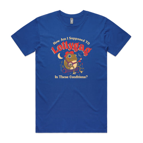 Lollygag Tee by Lonely Kids Club. All clothing from our T-shirts to our shorts and hoodies are ethically made, and printed packed and shipped from Sydney.