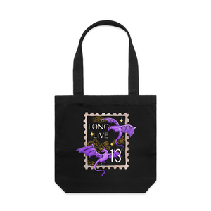 Long Live Tote by Lonely Kids Club. All clothing from our T-shirts to our shorts and hoodies are ethically made, and printed packed and shipped from Sydney.