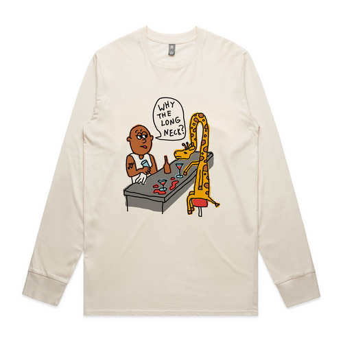 Long Neck Tee by Lonely Kids Club. All clothing from our T-shirts to our shorts and hoodies are ethically made, and printed packed and shipped from Sydney.