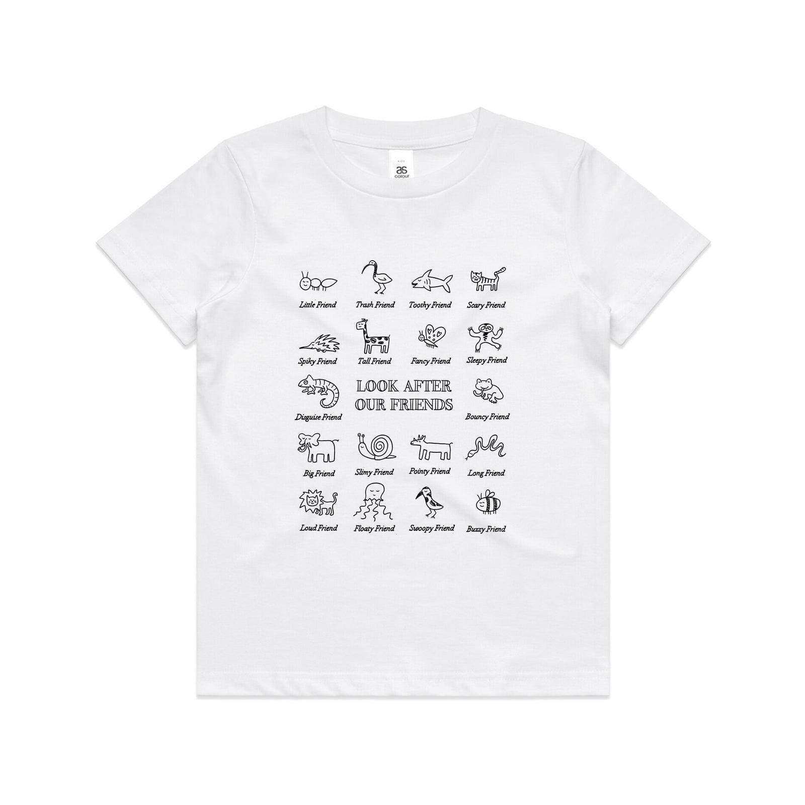 Look After Our Friends Kids Tee