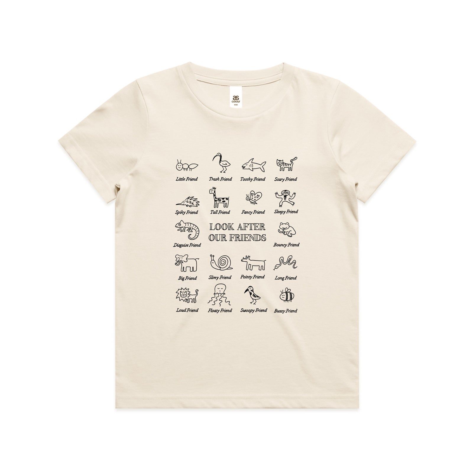 Look After Our Friends Kids Tee