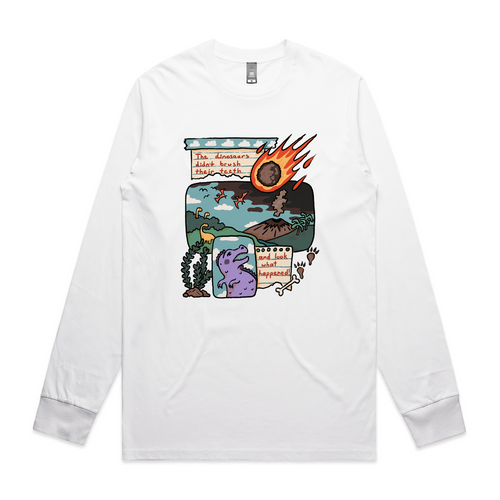 Look What Happened Tee by Lonely Kids Club. All clothing from our T-shirts to our shorts and hoodies are ethically made, and printed packed and shipped from Sydney.
