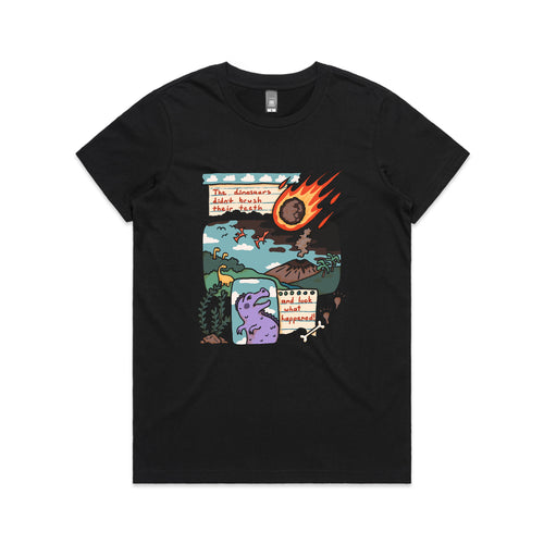 Look What Happened Tee by Lonely Kids Club. All clothing from our T-shirts to our shorts and hoodies are ethically made, and printed packed and shipped from Sydney.