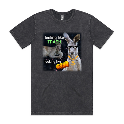 Looking Like Cash Tee by Lonely Kids Club. All clothing from our T-shirts to our shorts and hoodies are ethically made, and printed packed and shipped from Sydney.