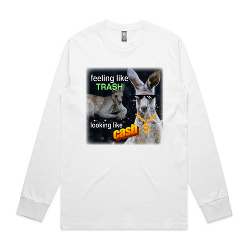 Looking Like Cash Tee by Lonely Kids Club. All clothing from our T-shirts to our shorts and hoodies are ethically made, and printed packed and shipped from Sydney.