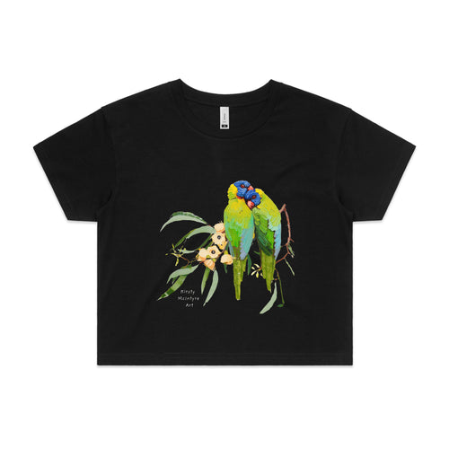 Lorikeet Lovers Tee by Lonely Kids Club. All clothing from our T-shirts to our shorts and hoodies are ethically made, and printed packed and shipped from Sydney.