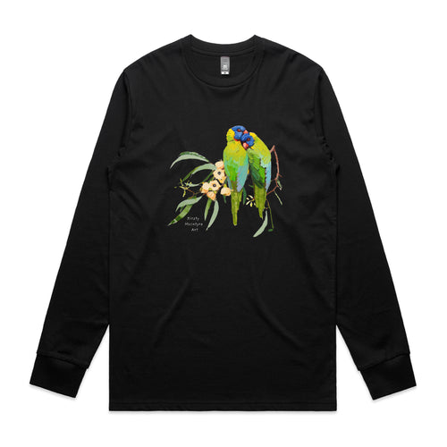Lorikeet Lovers Tee by Lonely Kids Club. All clothing from our T-shirts to our shorts and hoodies are ethically made, and printed packed and shipped from Sydney.