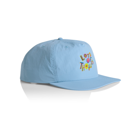 Lots Of Thoughts Cap by Lonely Kids Club. All clothing from our T-shirts to our shorts and hoodies are ethically made, and printed packed and shipped from Sydney.