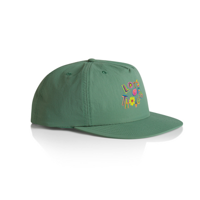 Lots Of Thoughts Cap by Lonely Kids Club. All clothing from our T-shirts to our shorts and hoodies are ethically made, and printed packed and shipped from Sydney.