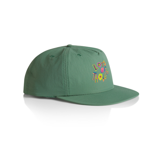 Lots Of Thoughts Cap by Lonely Kids Club. All clothing from our T-shirts to our shorts and hoodies are ethically made, and printed packed and shipped from Sydney.