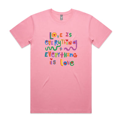 Love Is Everything Tee by Lonely Kids Club. All clothing from our T-shirts to our shorts and hoodies are ethically made, and printed packed and shipped from Sydney.