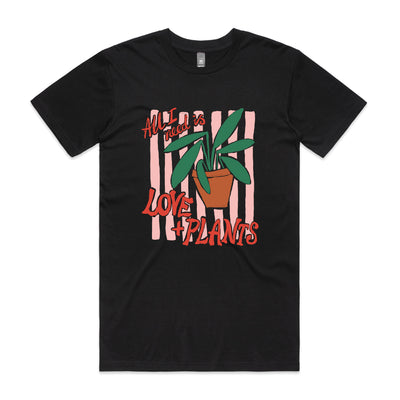 Love + Plants Tee by Lonely Kids Club. All clothing from our T-shirts to our shorts and hoodies are ethically made, and printed packed and shipped from Sydney.