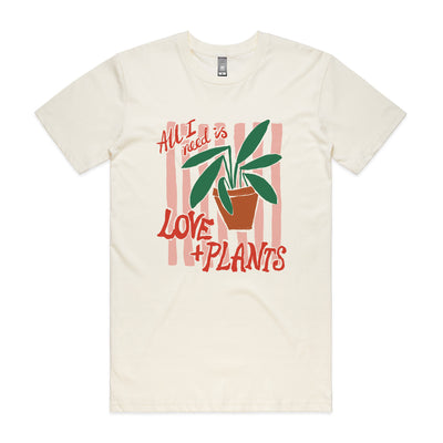 Love + Plants Tee by Lonely Kids Club. All clothing from our T-shirts to our shorts and hoodies are ethically made, and printed packed and shipped from Sydney.