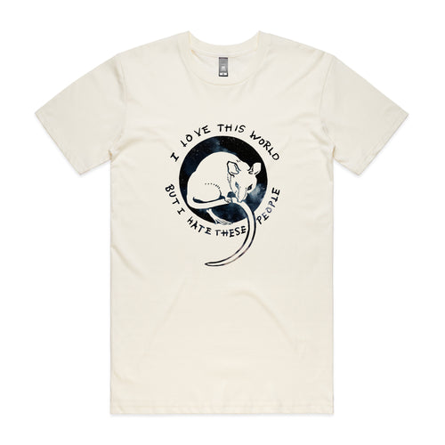 Love This World Tee by Lonely Kids Club. All clothing from our T-shirts to our shorts and hoodies are ethically made, and printed packed and shipped from Sydney.
