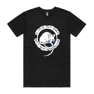 Love This World Tee by Lonely Kids Club. All clothing from our T-shirts to our shorts and hoodies are ethically made, and printed packed and shipped from Sydney.