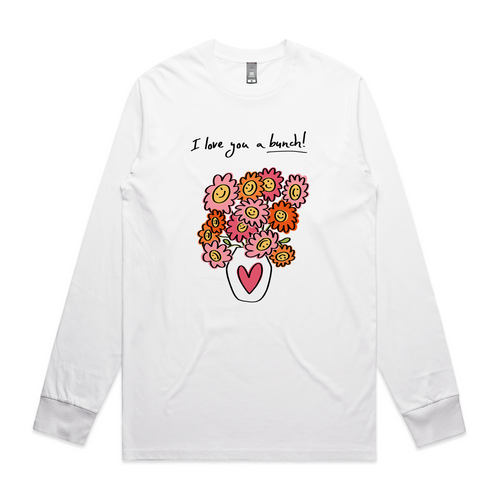 Love You A Bunch Tee by Lonely Kids Club. All clothing from our T-shirts to our shorts and hoodies are ethically made, and printed packed and shipped from Sydney.