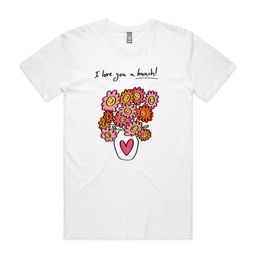 Love You A Bunch Tee by Lonely Kids Club. All clothing from our T-shirts to our shorts and hoodies are ethically made, and printed packed and shipped from Sydney.