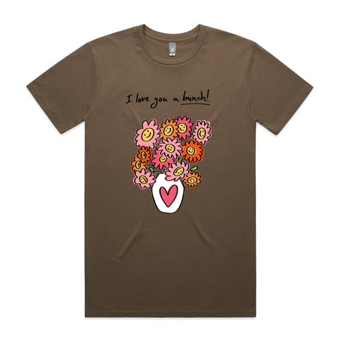 Love You A Bunch Tee by Lonely Kids Club. All clothing from our T-shirts to our shorts and hoodies are ethically made, and printed packed and shipped from Sydney.