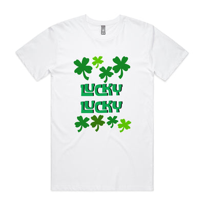 Lucky Lucky Tee by Lonely Kids Club. All clothing from our T-shirts to our shorts and hoodies are ethically made, and printed packed and shipped from Sydney.