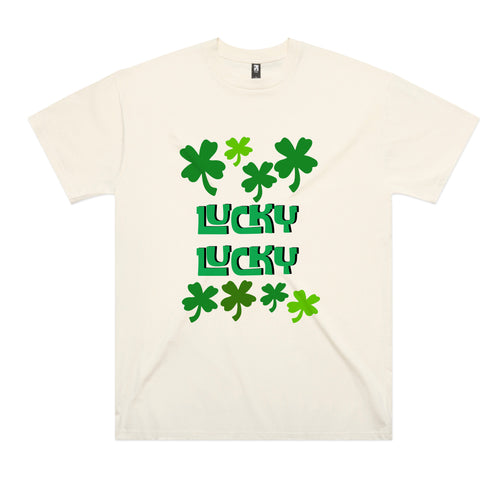 Lucky Lucky Tee by Lonely Kids Club. All clothing from our T-shirts to our shorts and hoodies are ethically made, and printed packed and shipped from Sydney.