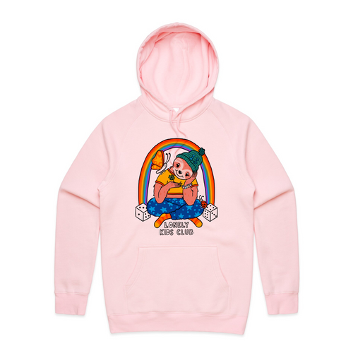 Lucky Charms Hoodie by Lonely Kids Club. All clothing from our T-shirts to our shorts and hoodies are ethically made, and printed packed and shipped from Sydney.