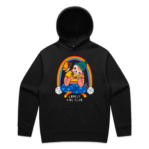 Lucky Charms Hoodie by Lonely Kids Club. All clothing from our T-shirts to our shorts and hoodies are ethically made, and printed packed and shipped from Sydney.