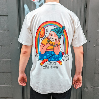 Lucky Charms Tee by Lonely Kids Club. All clothing from our T-shirts to our shorts and hoodies are ethically made, and printed packed and shipped from Sydney.