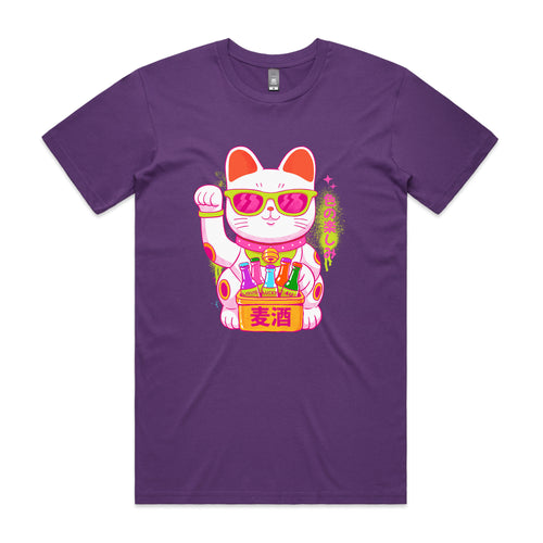 Lucky Cool Cat Tee by Lonely Kids Club. All clothing from our T-shirts to our shorts and hoodies are ethically made, and printed packed and shipped from Sydney.
