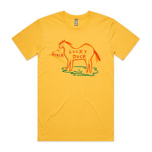 Lucky Duck Tee by Lonely Kids Club. All clothing from our T-shirts to our shorts and hoodies are ethically made, and printed packed and shipped from Sydney.