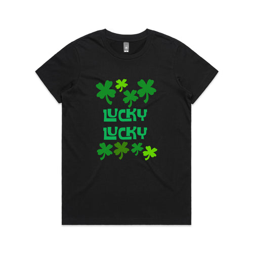 Lucky Lucky Tee by Lonely Kids Club. All clothing from our T-shirts to our shorts and hoodies are ethically made, and printed packed and shipped from Sydney.