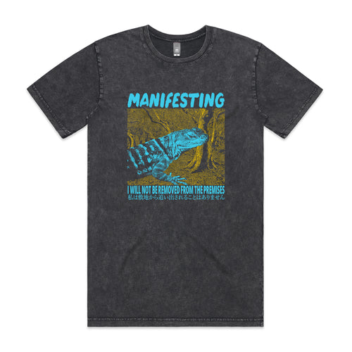 Manifesting Tee by Lonely Kids Club. All clothing from our T-shirts to our shorts and hoodies are ethically made, and printed packed and shipped from Sydney.