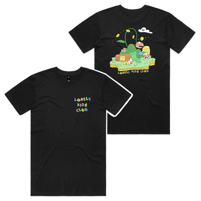 Mario Island Tee by Lonely Kids Club. All clothing from our T-shirts to our shorts and hoodies are ethically made, and printed packed and shipped from Sydney.