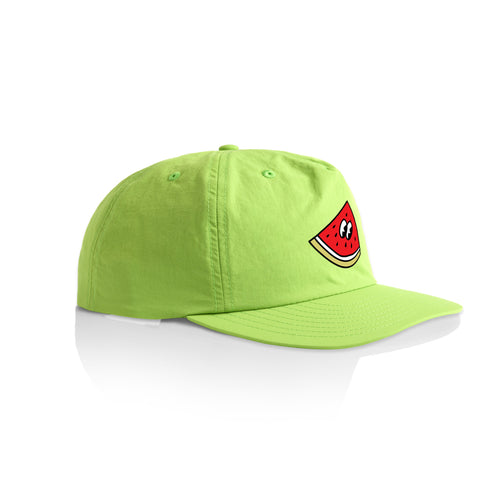 Judgy Melon Hat by Lonely Kids Club. All clothing from our T-shirts to our shorts and hoodies are ethically made, and printed packed and shipped from Sydney.