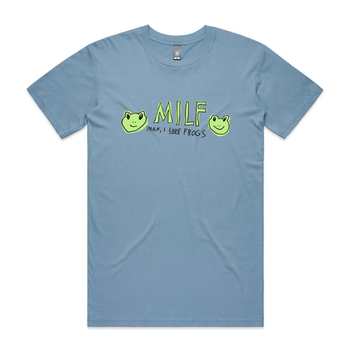 Man I Love Frogs Tee by Lonely Kids Club. All clothing from our T-shirts to our shorts and hoodies are ethically made, and printed packed and shipped from Sydney.