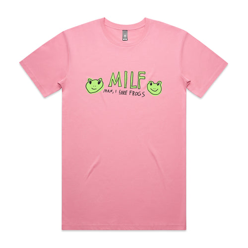 Man I Love Frogs Tee by Lonely Kids Club. All clothing from our T-shirts to our shorts and hoodies are ethically made, and printed packed and shipped from Sydney.