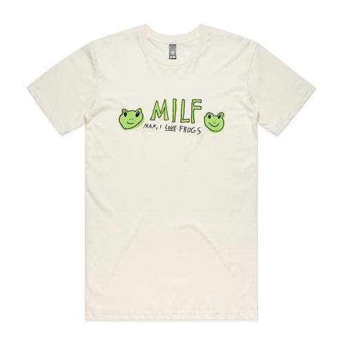 Man I Love Frogs Tee by Lonely Kids Club. All clothing from our T-shirts to our shorts and hoodies are ethically made, and printed packed and shipped from Sydney.
