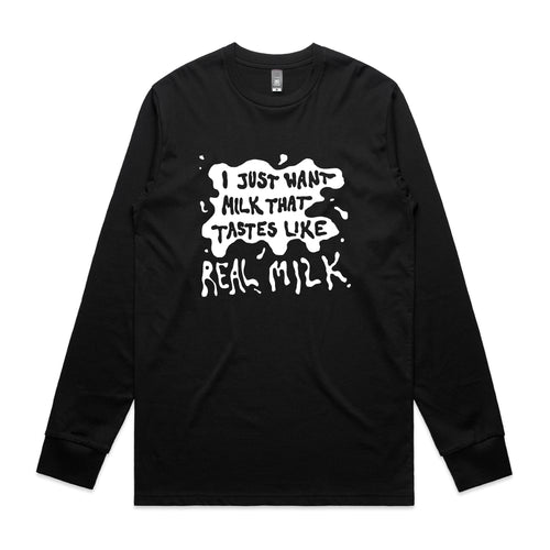 Real Milk Tee by Lonely Kids Club. All clothing from our T-shirts to our shorts and hoodies are ethically made, and printed packed and shipped from Sydney.