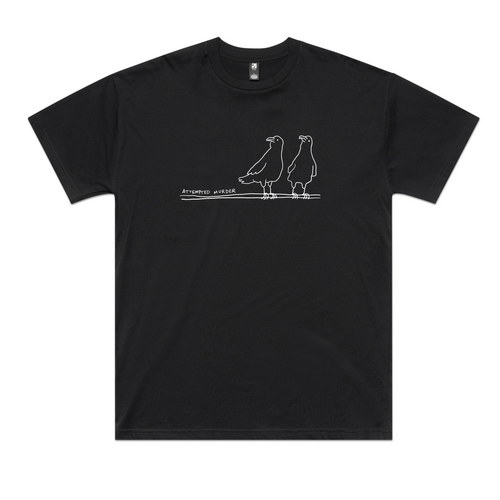Attempted Murder Tee by Lonely Kids Club. All clothing from our T-shirts to our shorts and hoodies are ethically made, and printed packed and shipped from Sydney.