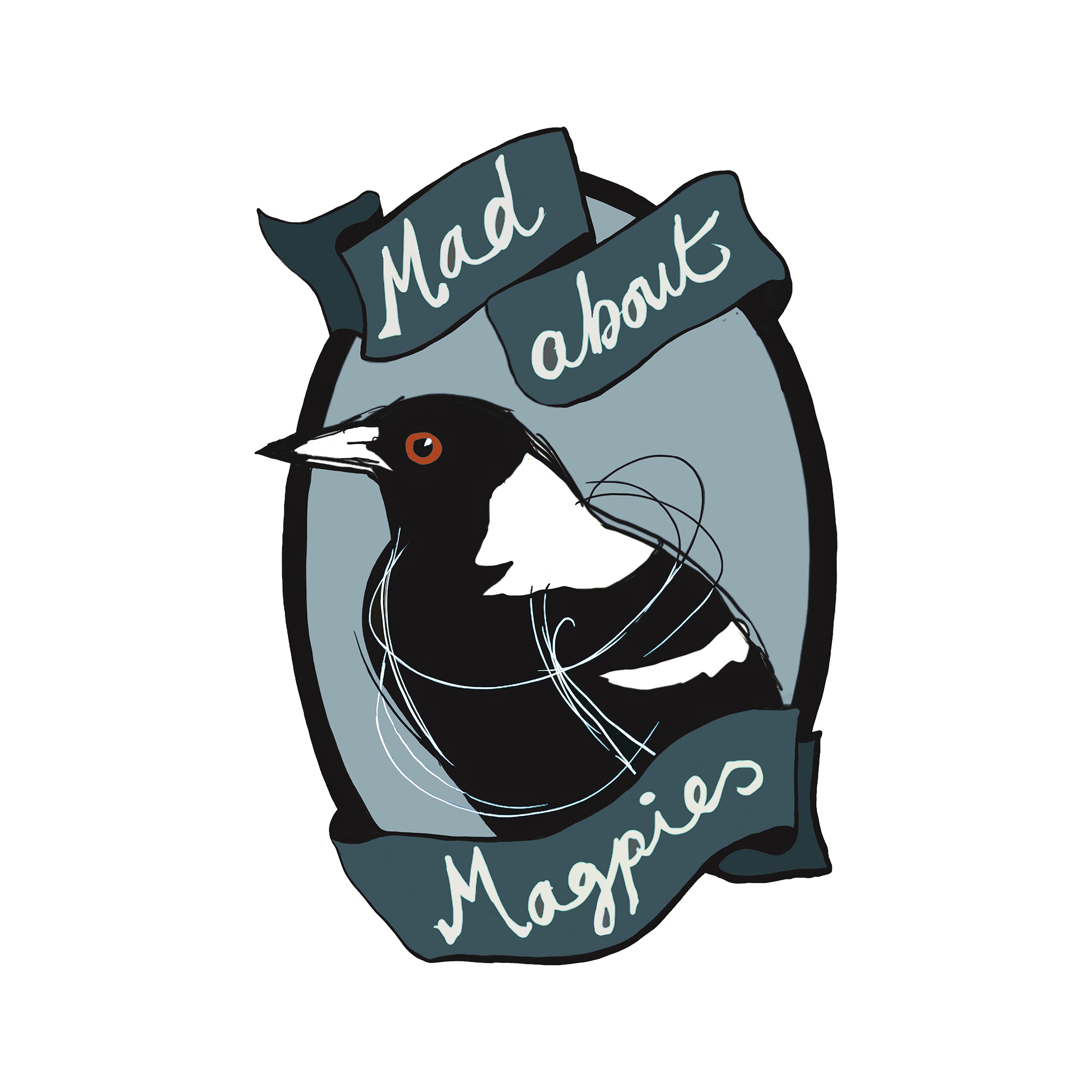 Mad About Magpies Oversized Tee