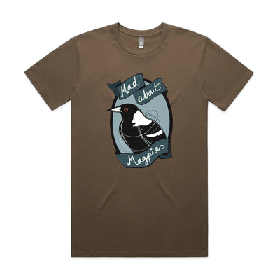 Mad About Magpies Tee by Lonely Kids Club. All clothing from our T-shirts to our shorts and hoodies are ethically made, and printed packed and shipped from Sydney.