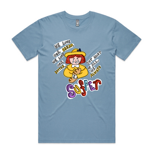 Madeline Tee by Lonely Kids Club. All clothing from our T-shirts to our shorts and hoodies are ethically made, and printed packed and shipped from Sydney.