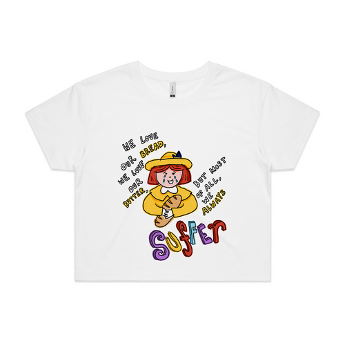 Madeline Tee by Lonely Kids Club. All clothing from our T-shirts to our shorts and hoodies are ethically made, and printed packed and shipped from Sydney.