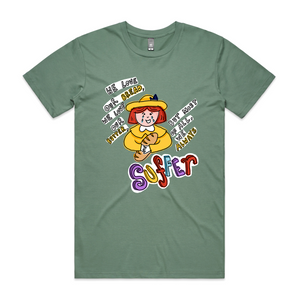 Madeline Tee by Lonely Kids Club. All clothing from our T-shirts to our shorts and hoodies are ethically made, and printed packed and shipped from Sydney.