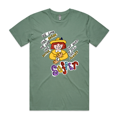 Madeline Tee by Lonely Kids Club. All clothing from our T-shirts to our shorts and hoodies are ethically made, and printed packed and shipped from Sydney.